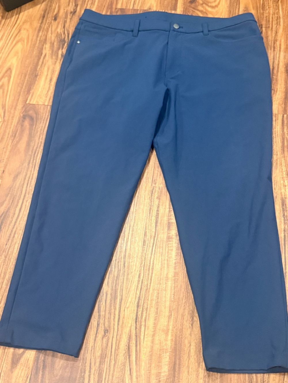 Lululemon ABC Pants Mens 38x28 Navy Classic Warpstreme Performance Golf Casual